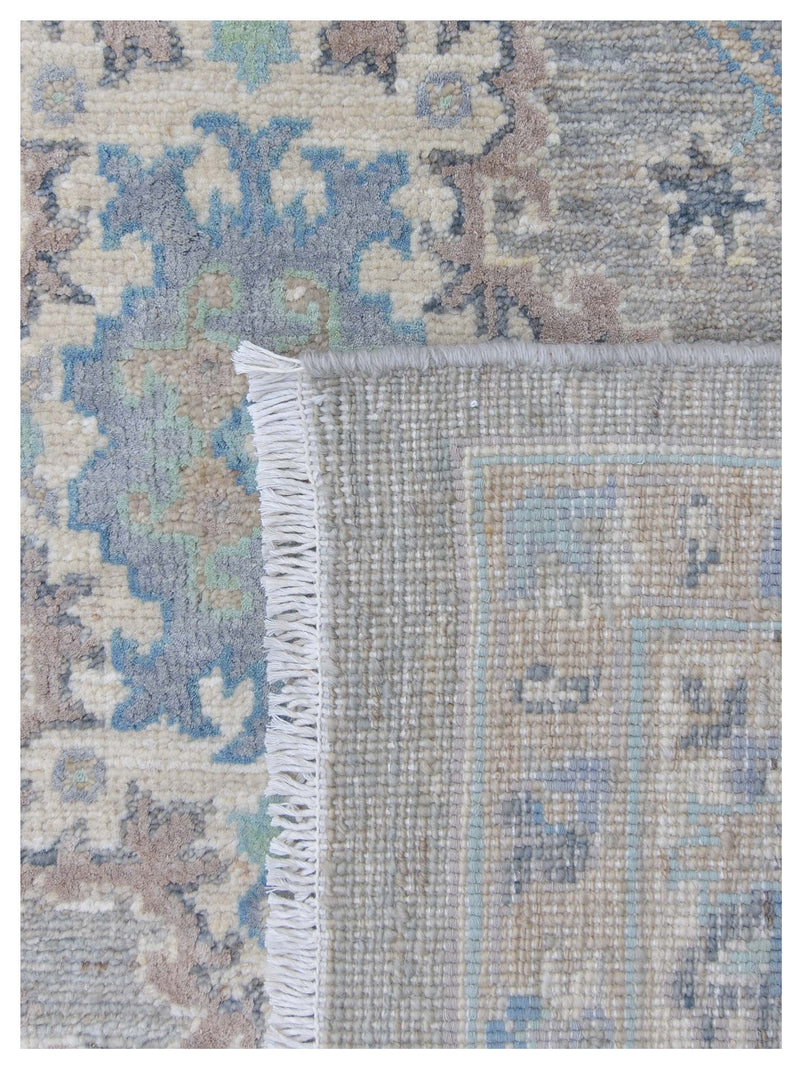 Pacific Ziegler Silk Route 43354 Lt.Grey Ivory Transitional Hand Knotted Rug
