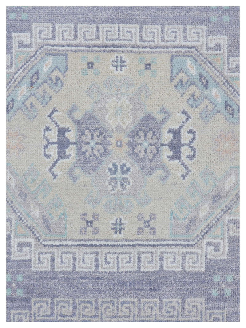 Pacific Ushak 43429 Grey Ivory Transitional Hand Knotted Rug