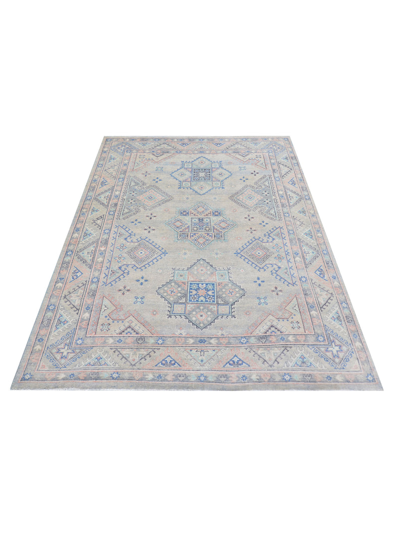 Pacific Ushak 43434 Ivory Grey Transitional Hand Knotted Rug
