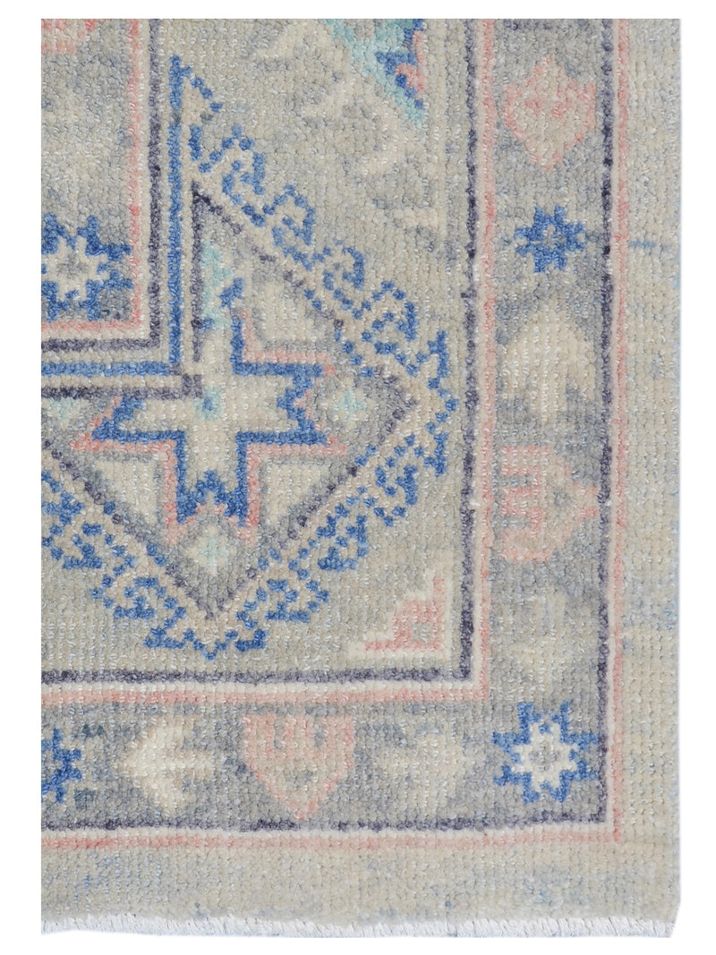 Pacific Ushak 43434 Ivory Grey Transitional Hand Knotted Rug
