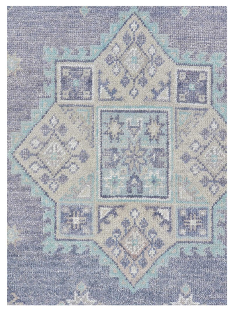 Pacific Ushak 43436 Grey Ivory Transitional Hand Knotted Rug