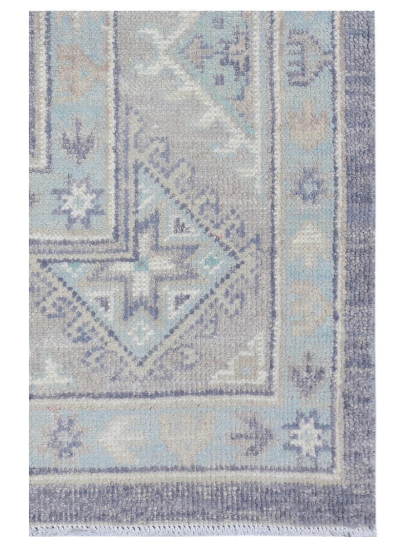 Pacific Ushak 43436 Grey Ivory Transitional Hand Knotted Rug