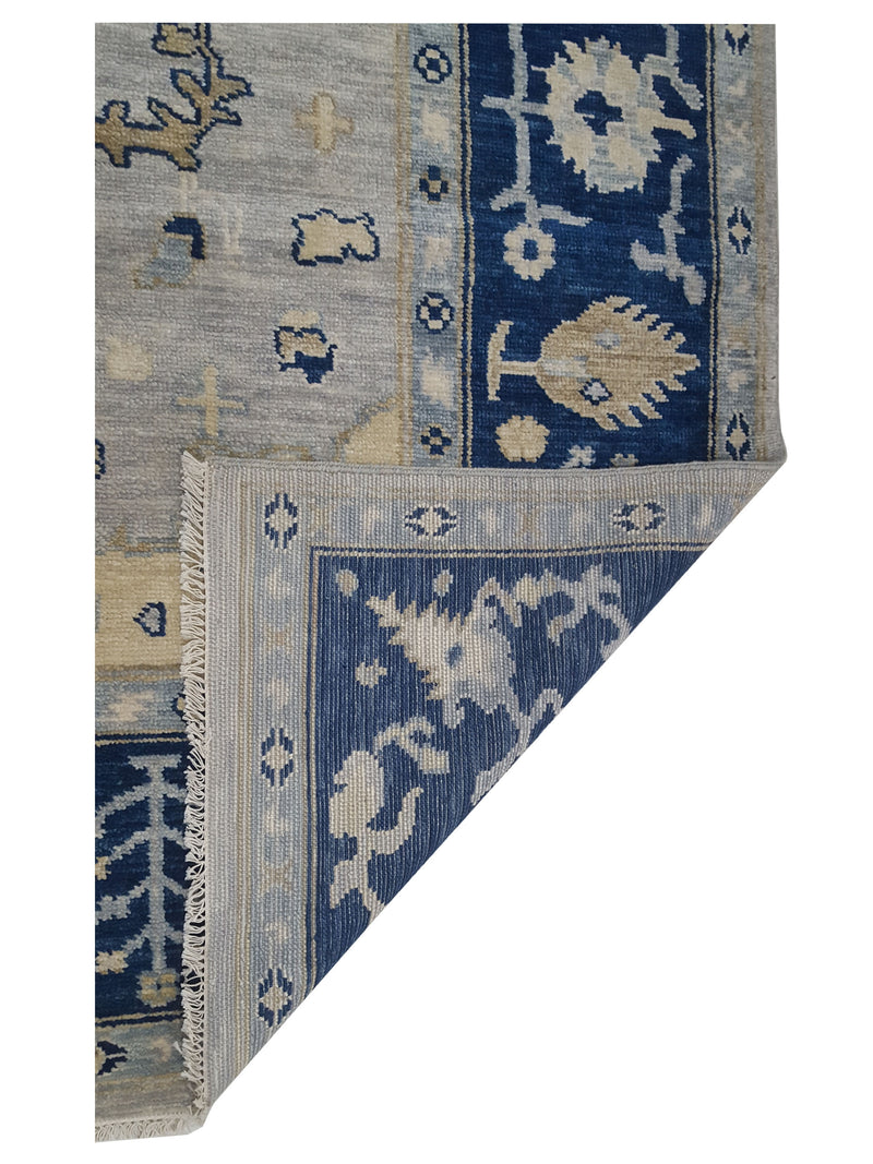 Pacific Anatolian Revival 43459 Lt.Grey Navy Transitional Hand Knotted Rug