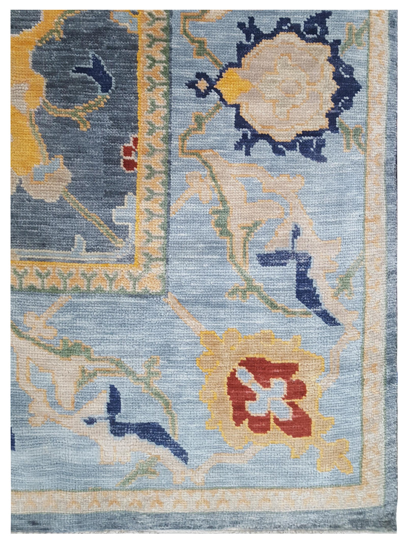 Pacific Anatolian Revival 43465 D.Grey Blue Traditional Hand Knotted Rug