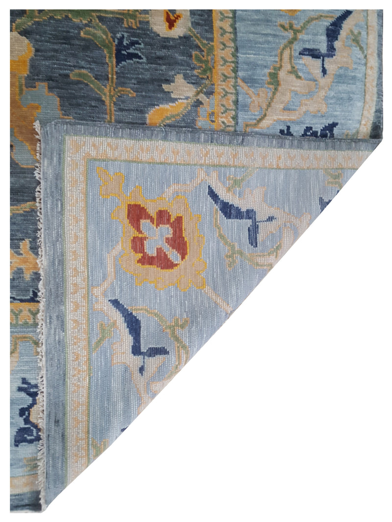 Pacific Anatolian Revival 43465 D.Grey Blue Traditional Hand Knotted Rug
