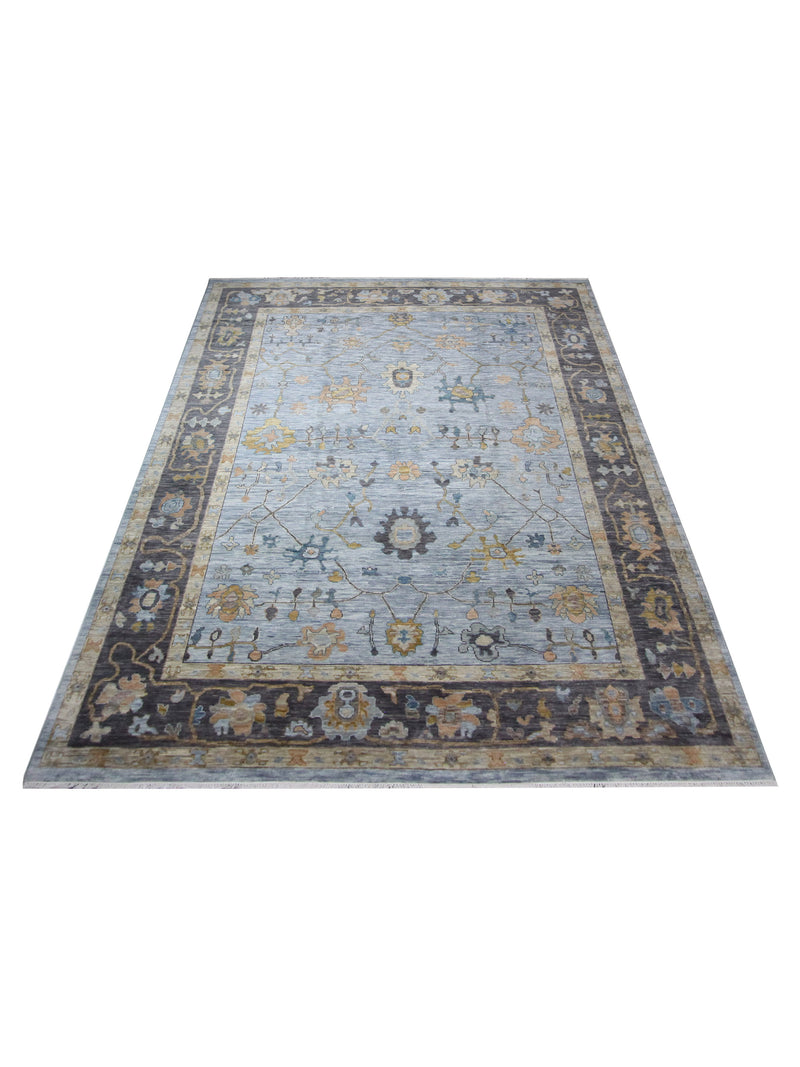 Pacific Anatolian Revival 43467 Blue Charcoal Transitional Hand Knotted Rug