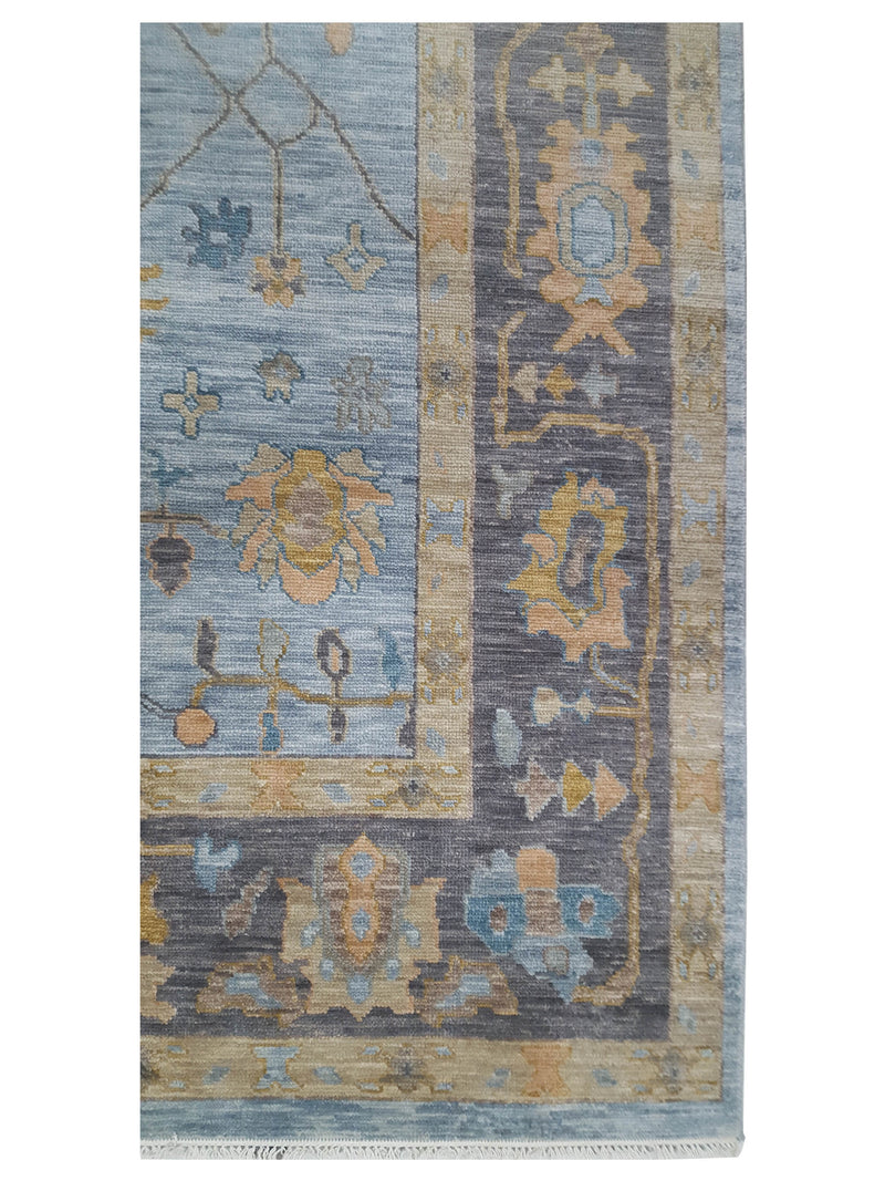 Pacific Anatolian Revival 43467 Blue Charcoal Transitional Hand Knotted Rug