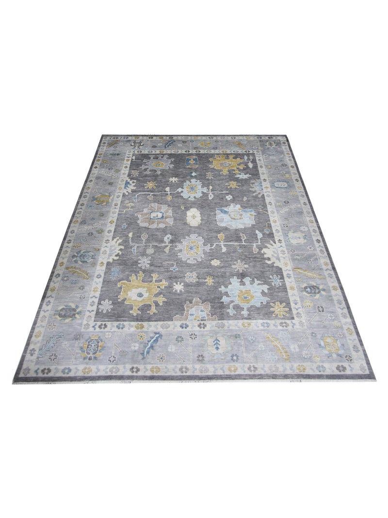 Pacific Anatolian Revival 43468 Charcoal Grey Transitional Hand Knotted Rug