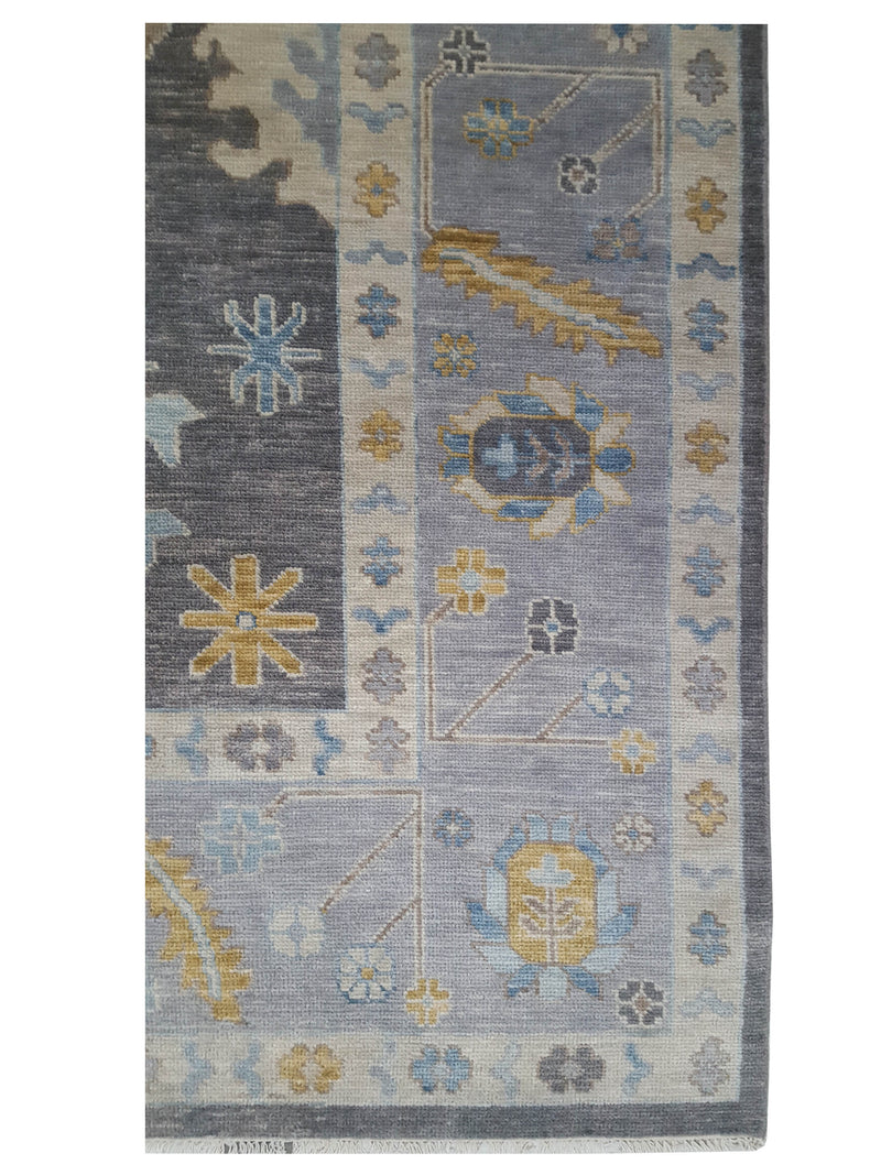 Pacific Anatolian Revival 43468 Charcoal Grey Transitional Hand Knotted Rug
