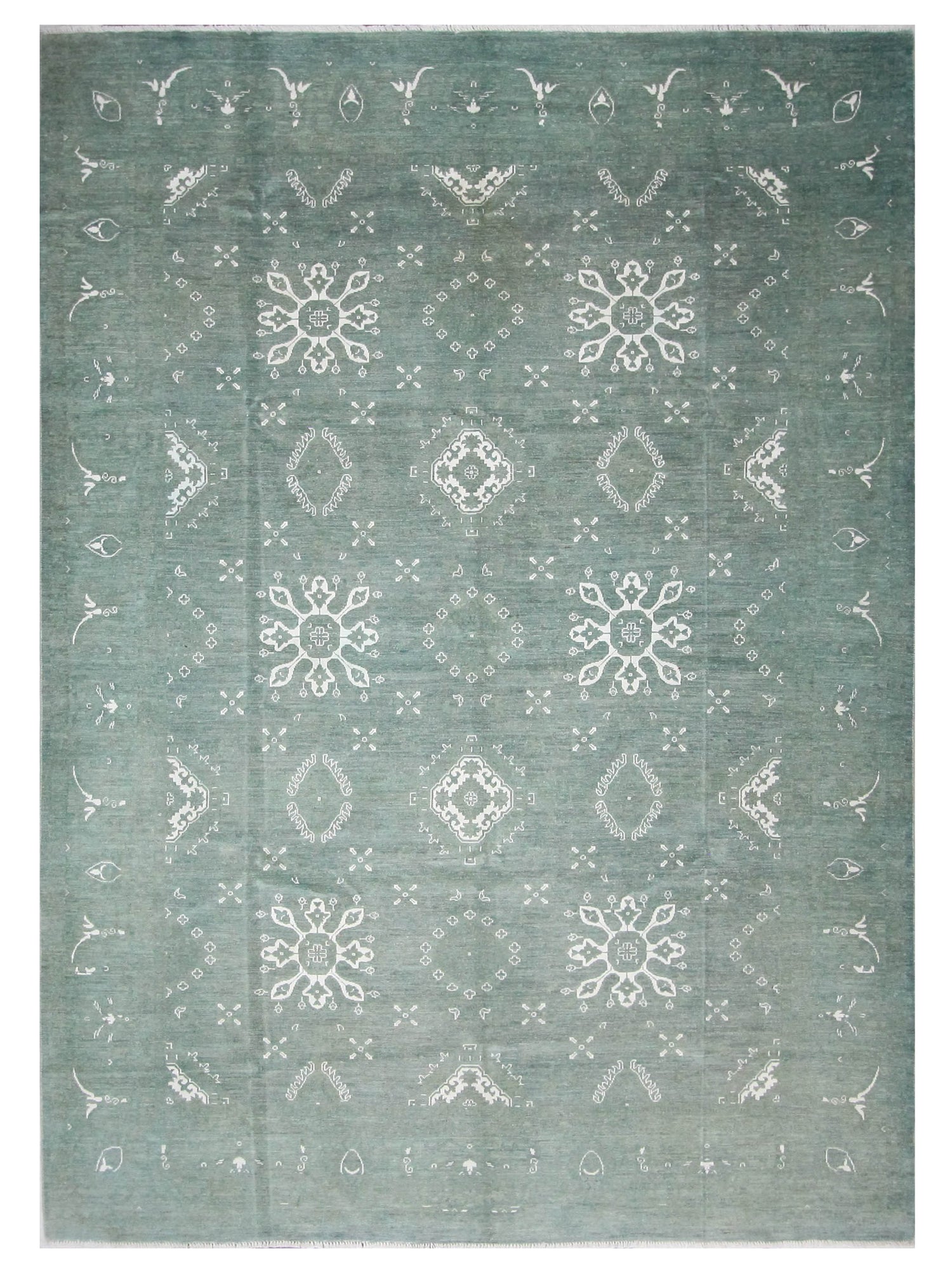 Pacific Ziegler Green Ivory Transitional