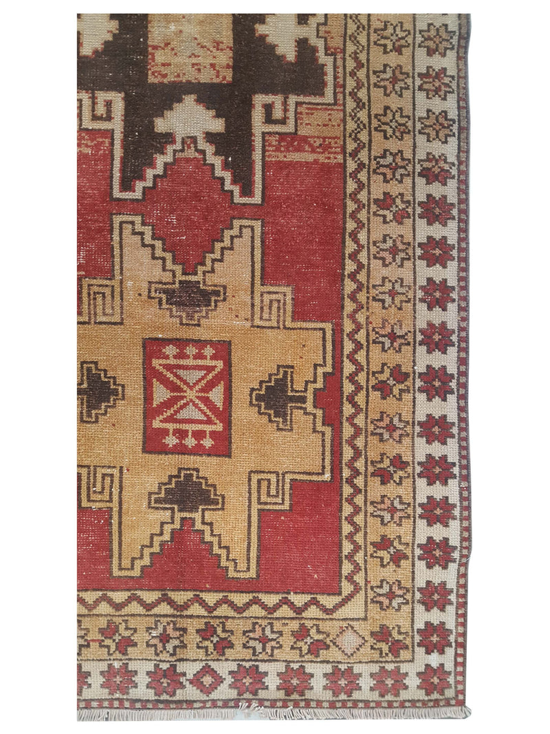 Pacific Anatolian 43583 Rust Ivory Traditional Hand Knotted Rug