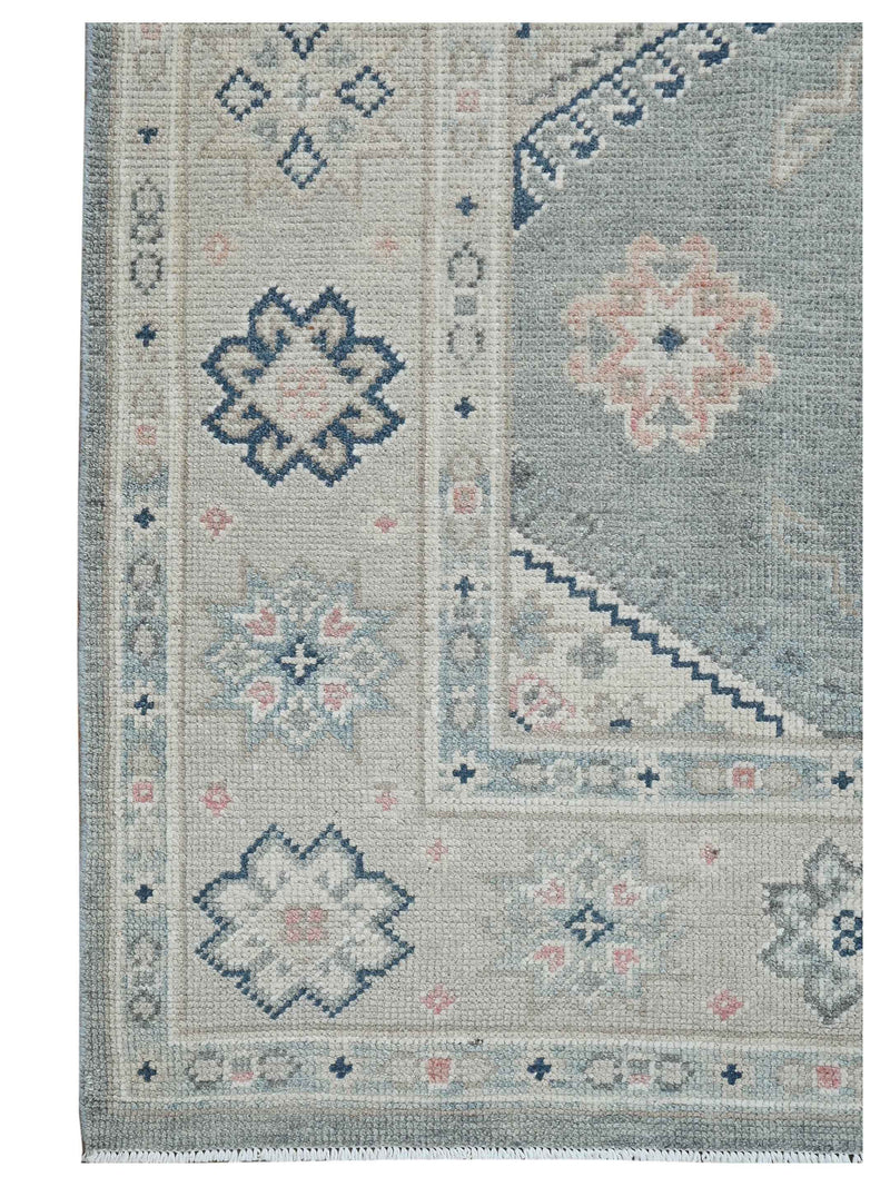 Pacific Ushak 43602 Grey Lt.Grey Transitional Hand Knotted Rug