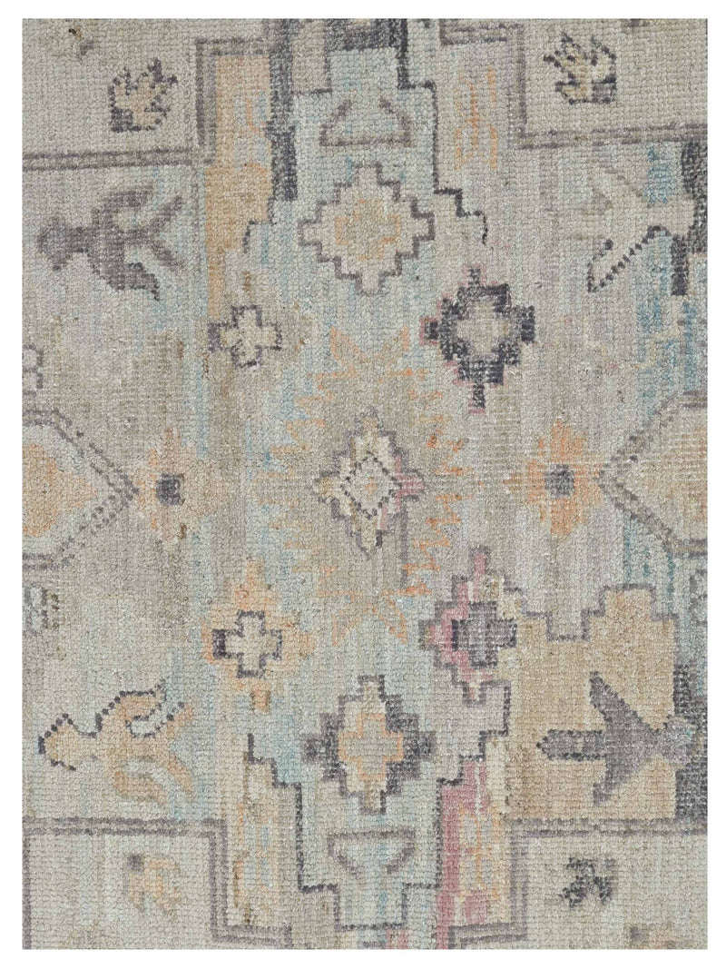 Pacific Ushak 43607 Beige Peach Transitional Hand Knotted Rug