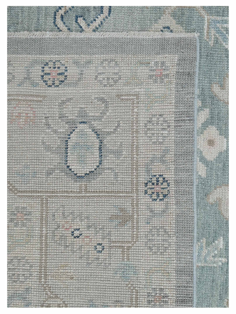 Pacific Ushak 43615 Grey Beige Transitional Hand Knotted Rug