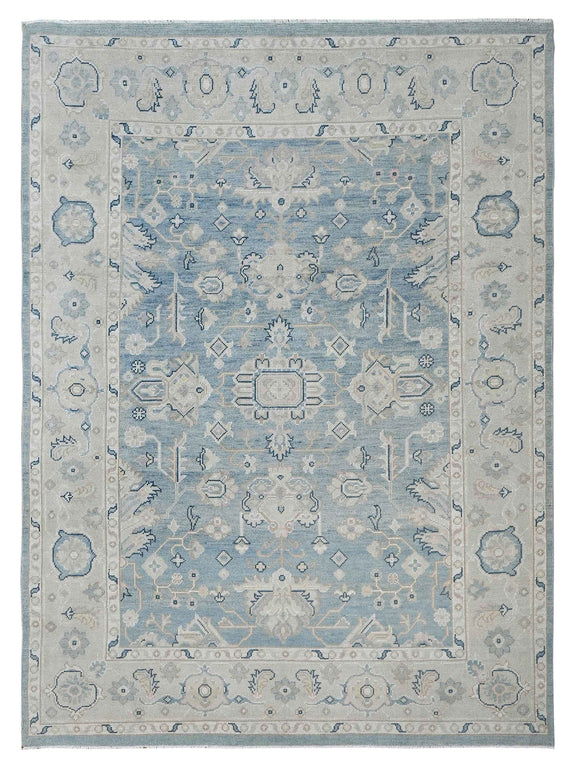Pacific Ushak  Blue Beige Transitional