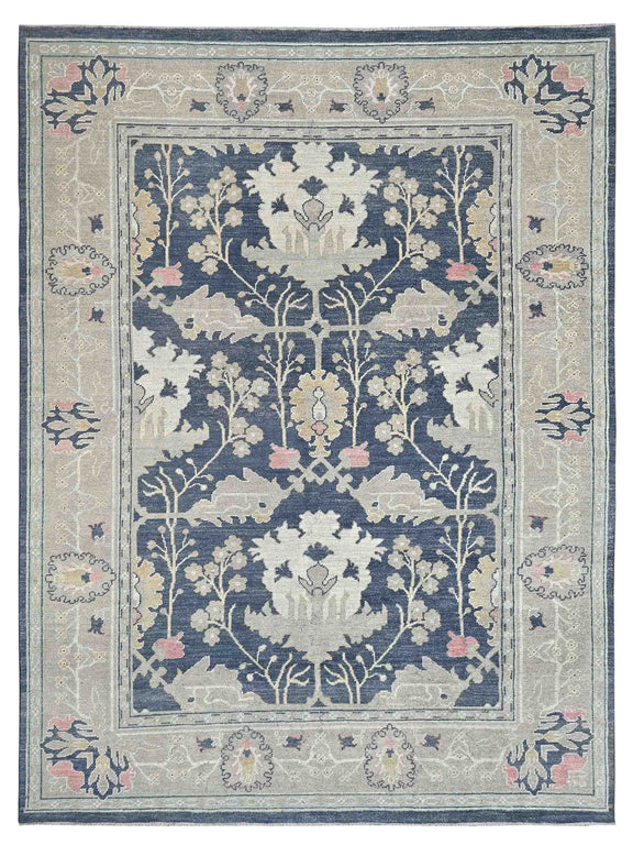 Pacific Ushak  Blue Beige Transitional