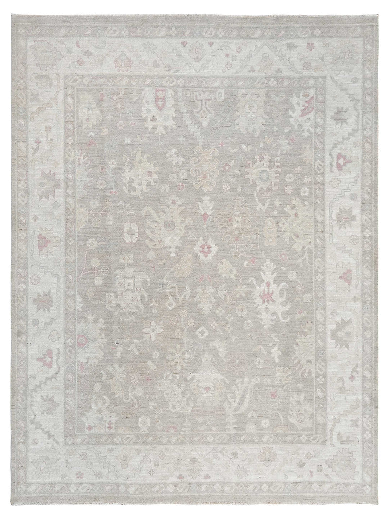 Pacific Ushak Wool Weft Camel Ivory Transitional