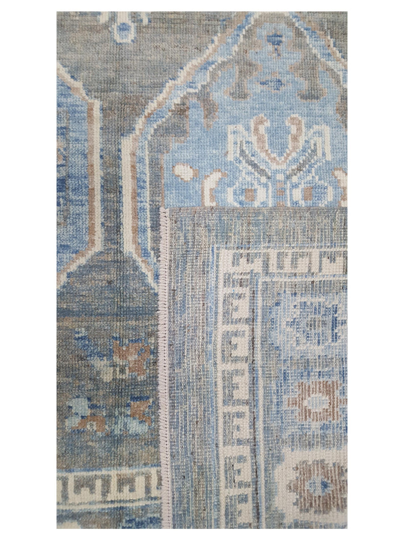 Pacific Ushak TR 43669 Green Ivory Transitional Hand Knotted Rug