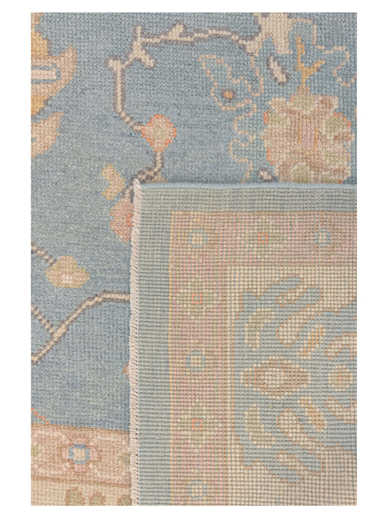 Pacific Ushak 43697 Blue Ivory Transitional Hand Knotted Rug
