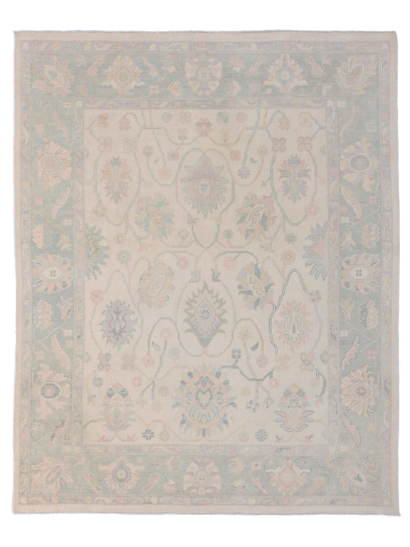 Pacific Ushak  Ivory Sky Blue Transitional