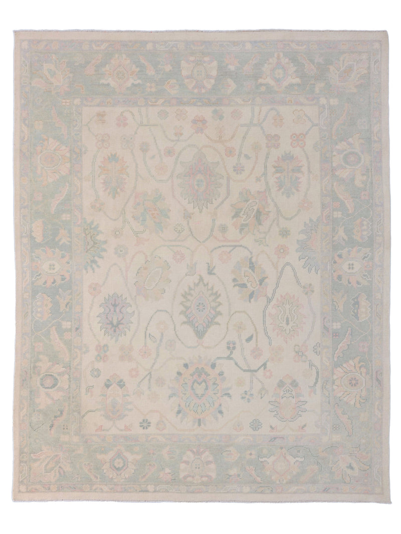 Pacific Ushak  Ivory Sky Blue Transitional