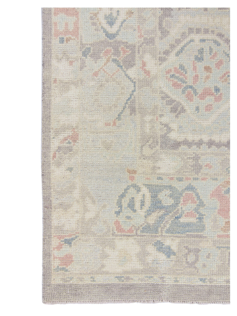 Pacific Ushak 43707 Grey Multi Transitional Hand Knotted Rug