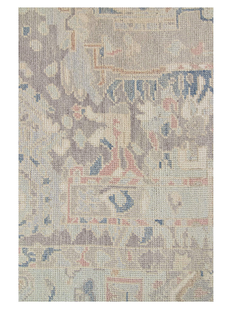 Pacific Ushak 43707 Grey Multi Transitional Hand Knotted Rug