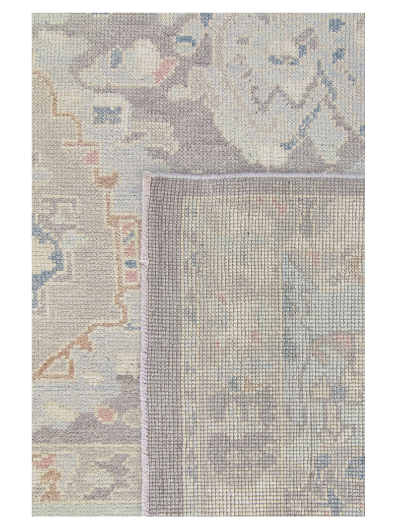 Pacific Ushak 43707 Grey Multi Transitional Hand Knotted Rug