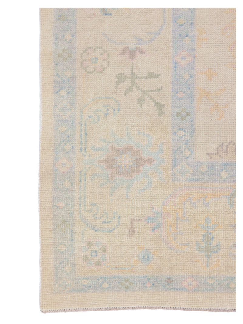 Pacific Ushak 43715 Beige Pistachio Transitional Hand Knotted Rug