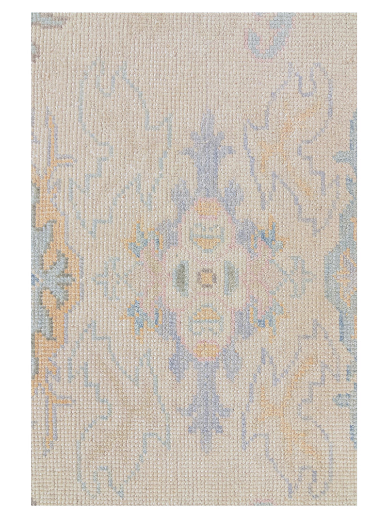 Pacific Ushak 43715 Beige Pistachio Transitional Hand Knotted Rug