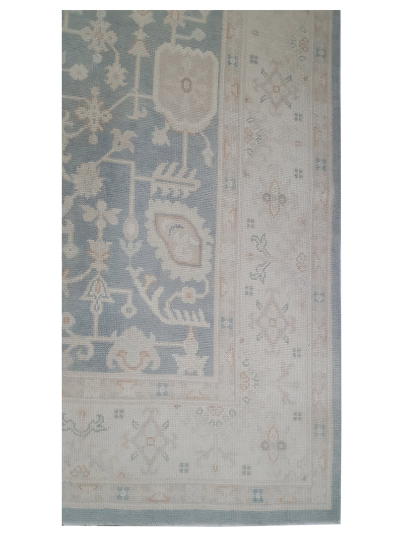 Pacific Ushak 43726 Grey Ivory Transitional Hand Knotted Rug