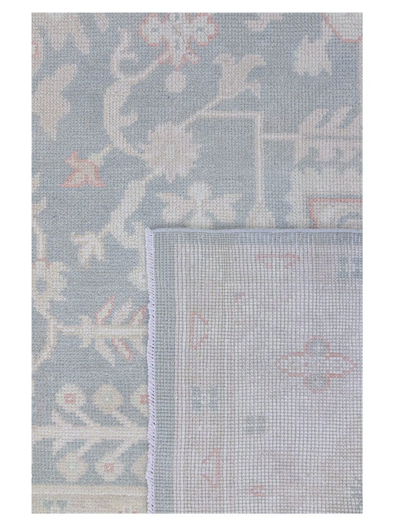 Pacific Ushak 43726 Grey Ivory Transitional Hand Knotted Rug