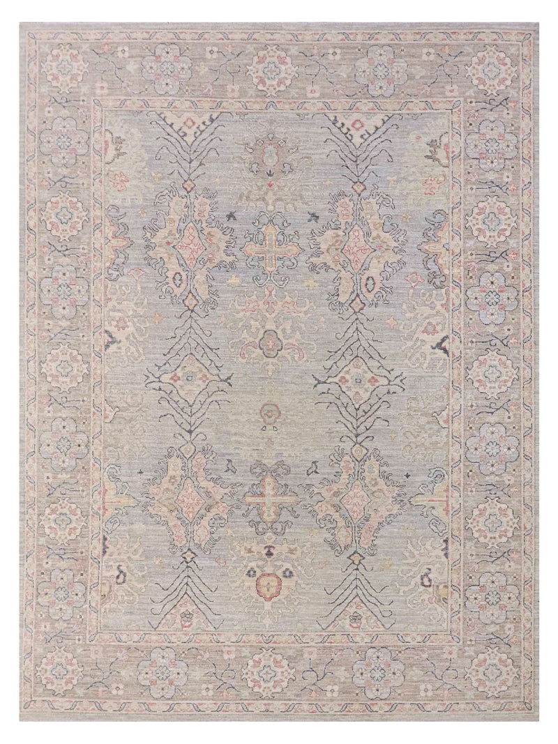 Pacific Ushak Wool Weft Lt.Grey Grey Transitional