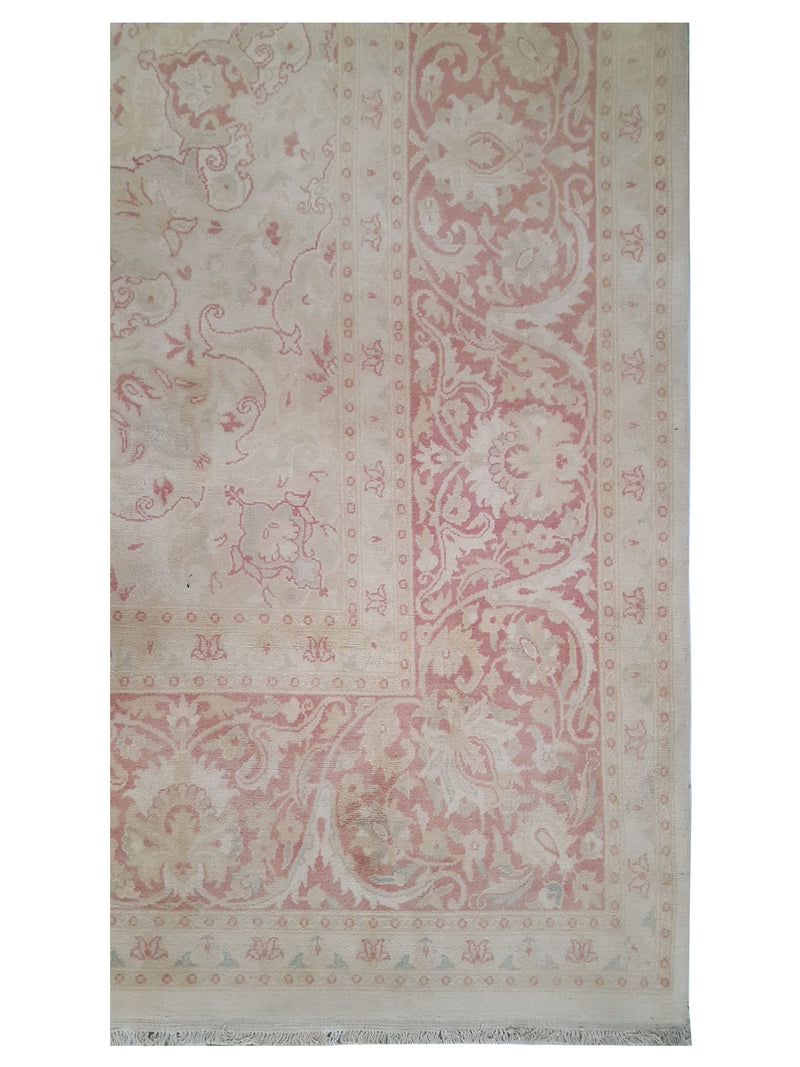 Pacific Classic 43751 Ivory Tan Transitional Hand Knotted Rug
