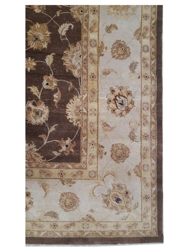 Pacific Agra 43759 Burgundy Ivory Traditional Hand Knotted Rug