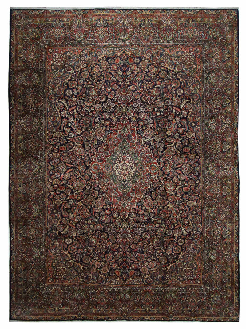 Fasa Sarouk Navy Rust Traditional