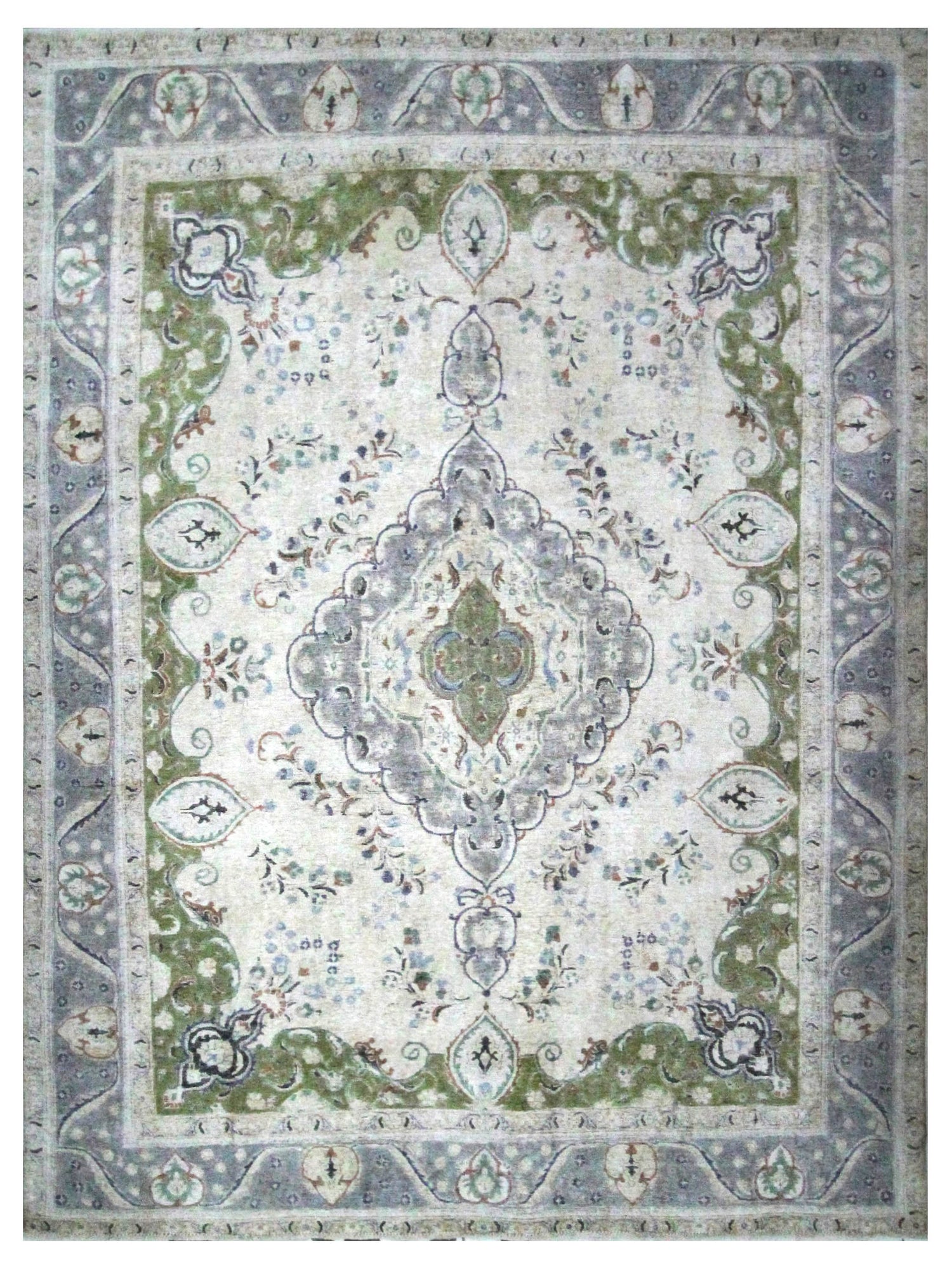 Pacific Vintage Artisan Beige Green Vintage