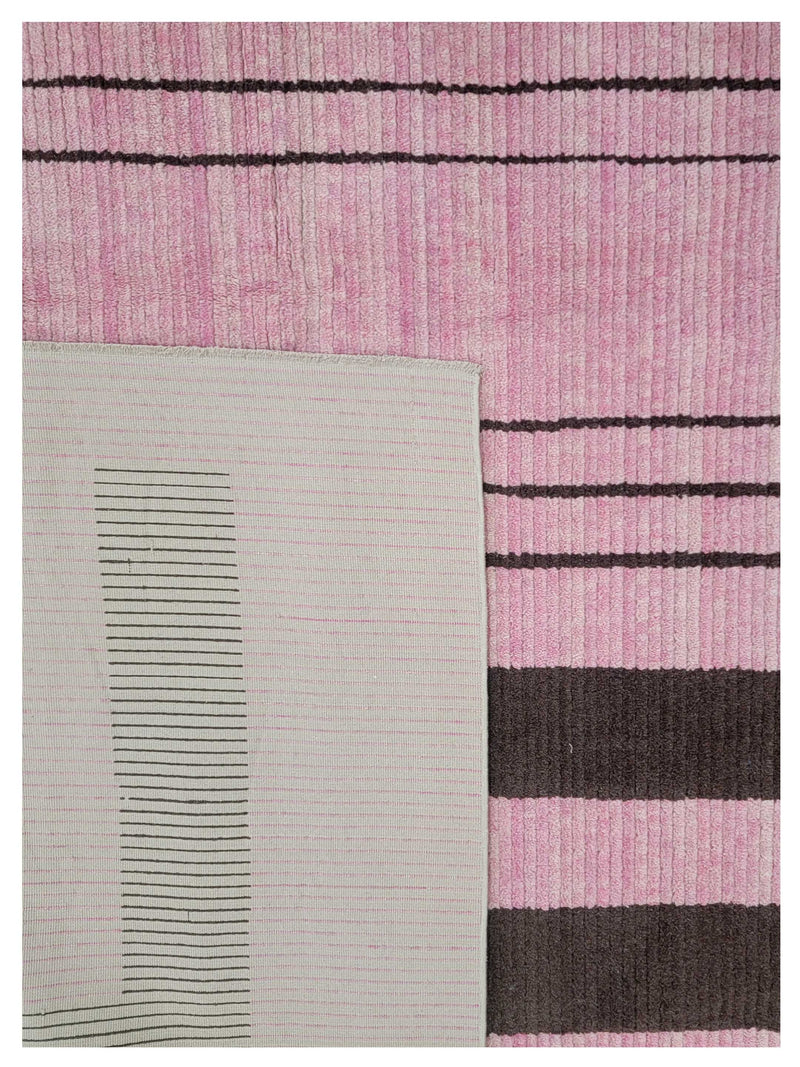 Pacific Moroccan 43788 Pink Brown Transitional Hand Knotted Rug