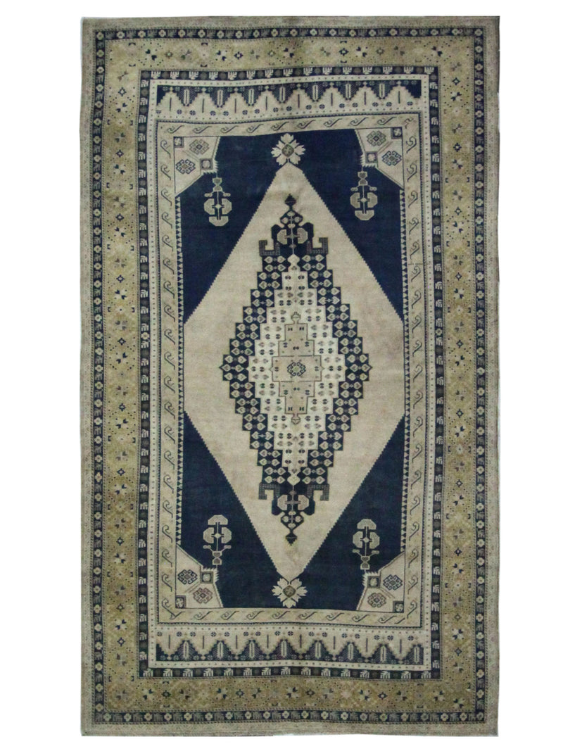 Pacific Anatolian 43796 Blue Beige Transitional Hand Knotted Rug