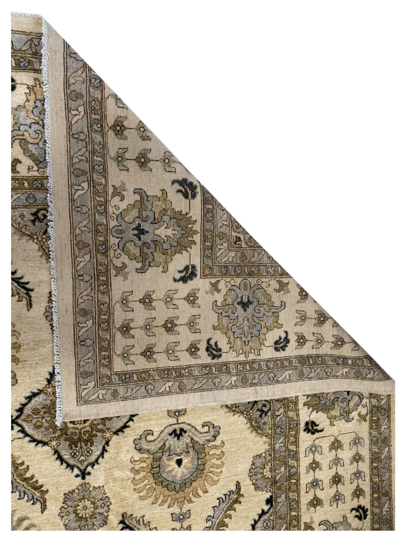 Pacific Ziegler 43801 Ivory Ivory Transitional Hand Knotted Rug