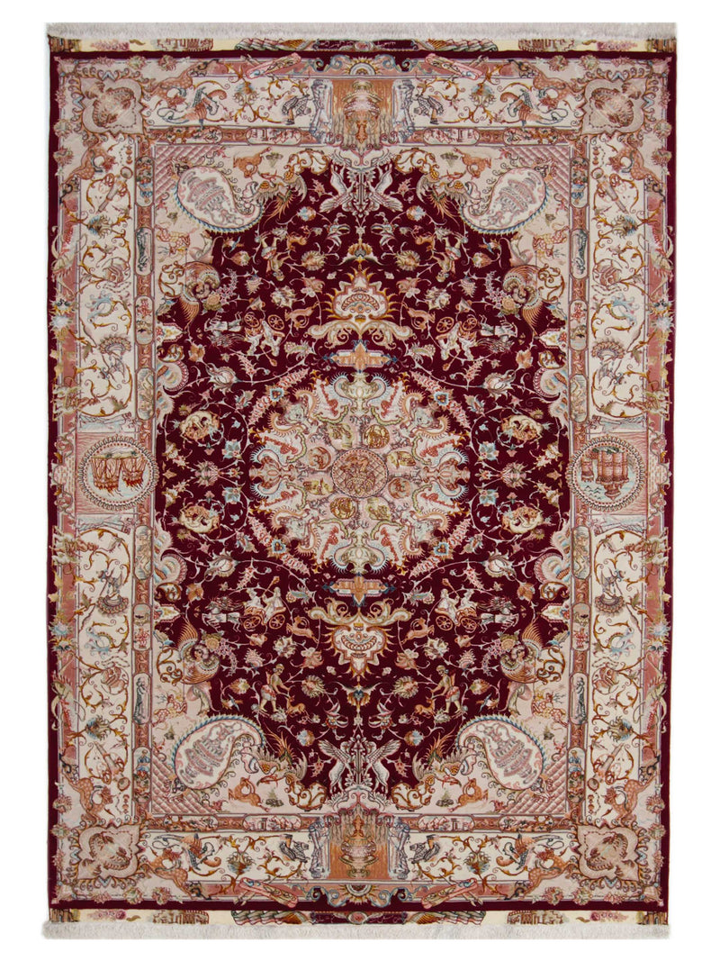 Pacific Tabriz Brown Ivory Traditional