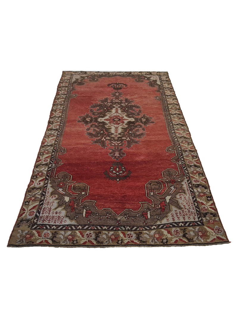 Pacific Karabagh 66596 Rust Camel Traditional Hand Knotted Rug