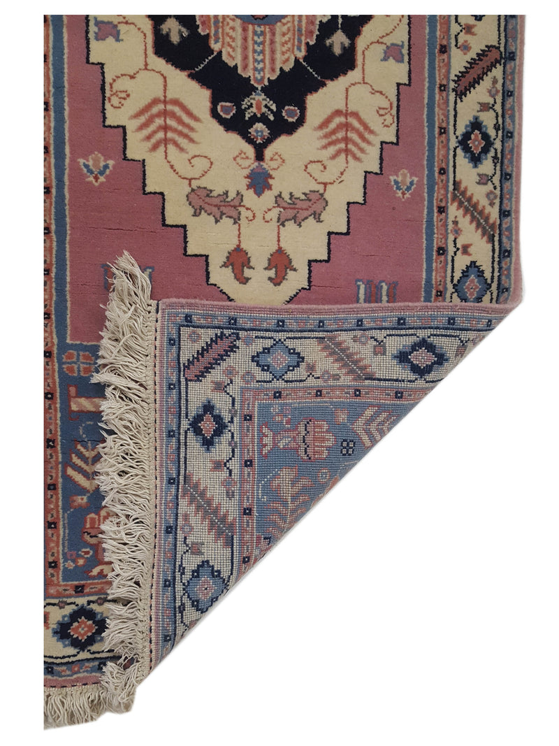 Pacific Bucharest 66740 Peach Ivory Traditional Hand Knotted Rugs