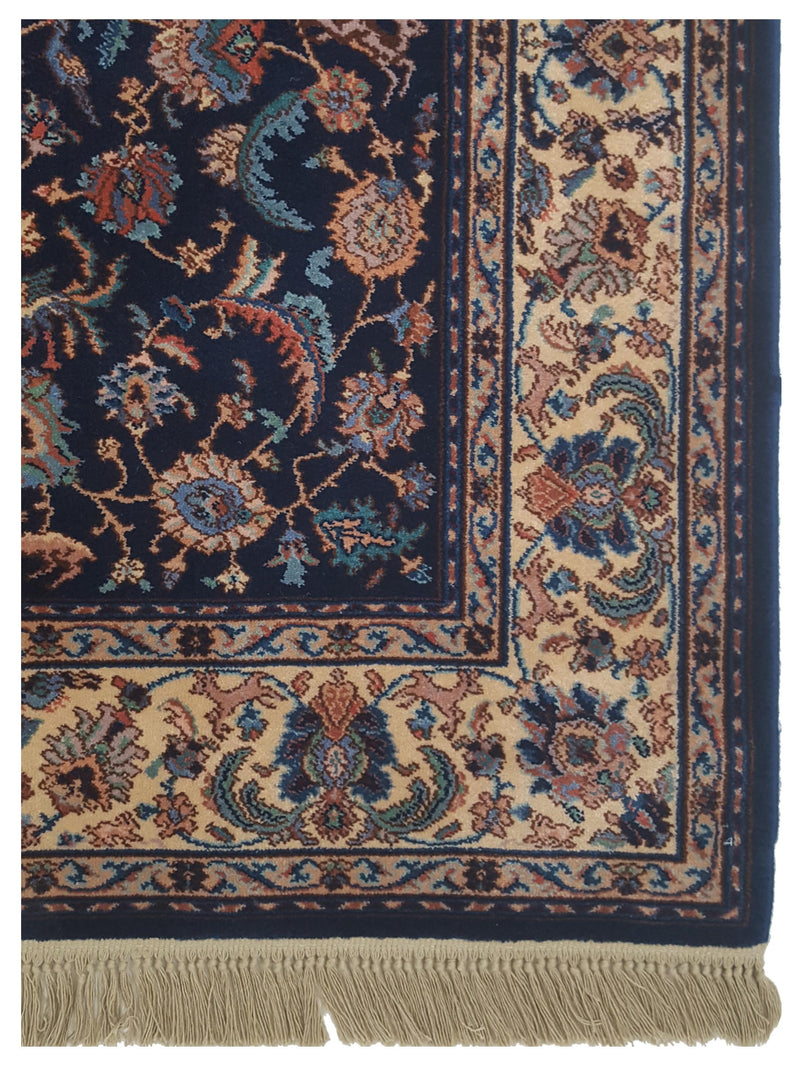 Pacific Tabriz 66744 Navy Ivory Traditional Hand Knotted Rug