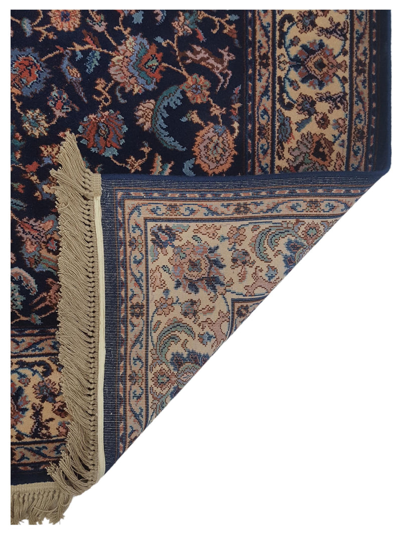 Pacific Tabriz 66744 Navy Ivory Traditional Hand Knotted Rug