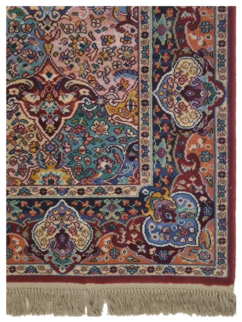 Pacific Persian Panel 66746 Burgundy Multi Traditional Power Loom Rug