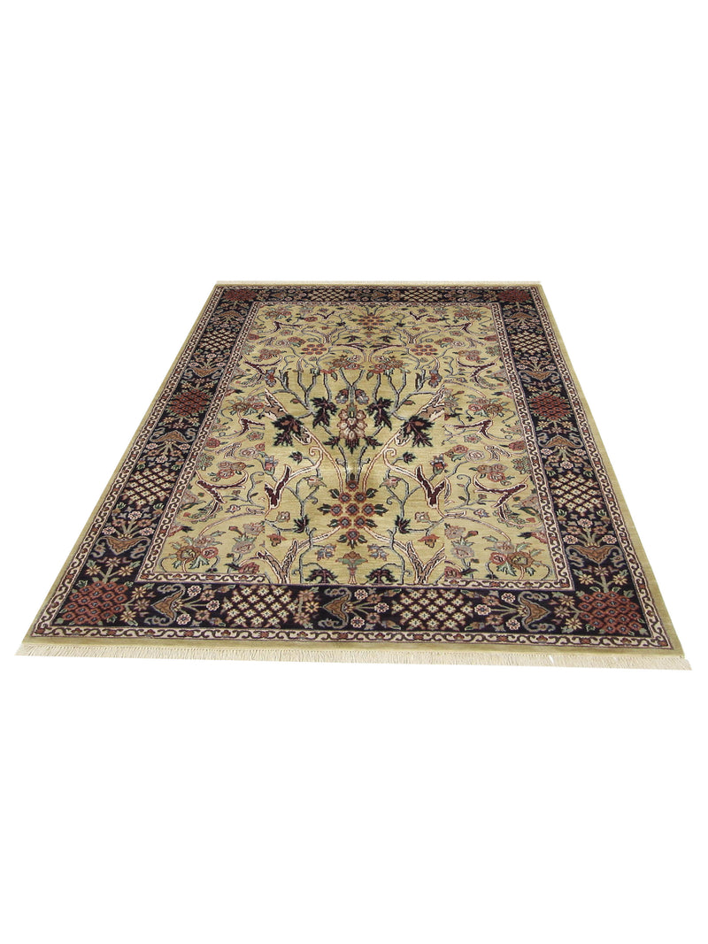 Pacific Indo-Persian 66754 Gold Brown Traditional Hand Knotted Rug