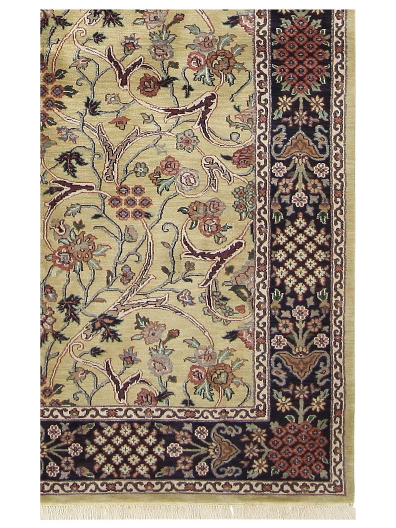Pacific Indo-Persian 66754 Gold Brown Traditional Hand Knotted Rug