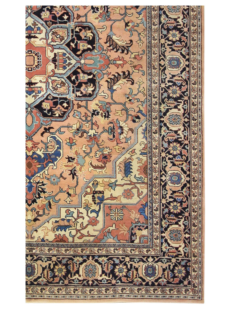 Pacific Heriz Rm 66774 Peach Black Traditional Hand Knotted Rug