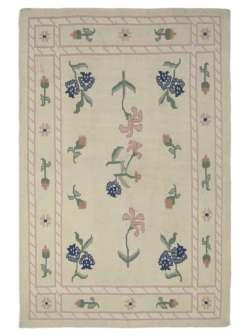 Pacific Dhurrie Ivory Ivory Kilim
